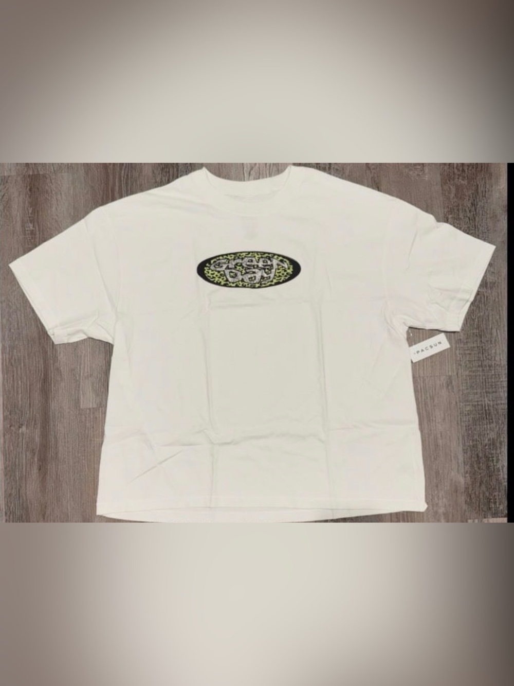 NWT Men's White Green Day Shirt Size XL